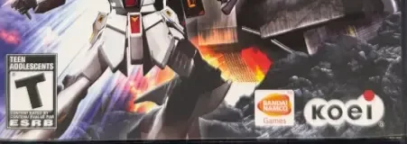 Dynasty Warriors: Gundam 2, the ESRB box on its front