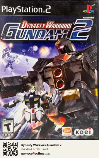 Dynasty Warriors: Gundam 2 PlayStation 2, NTSC box front