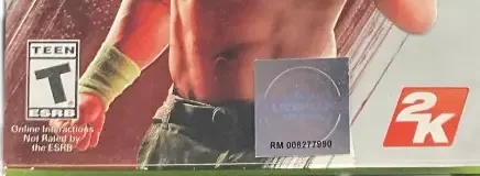 WWE 2K15, the ESRB box on its front