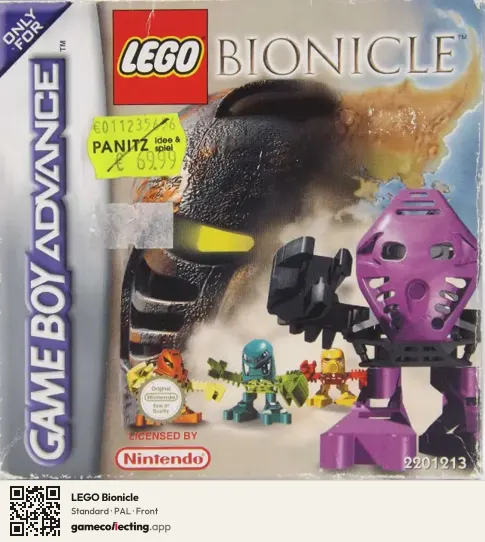 LEGO Bionicle Game Boy Advance, PAL box front