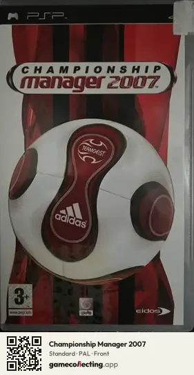 Championship Manager 2007 PlayStation Portable, PAL box front