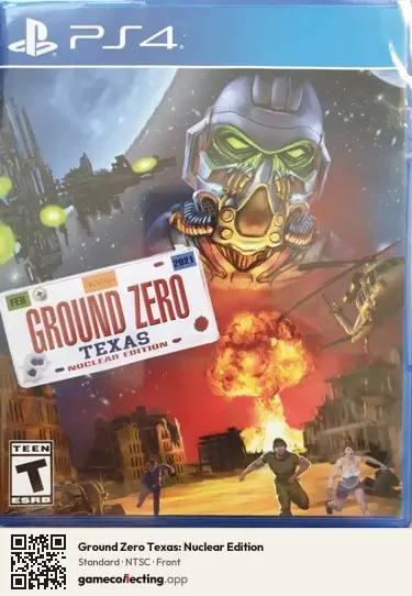 Ground Zero Texas: Nuclear Edition PlayStation 4, NTSC box front