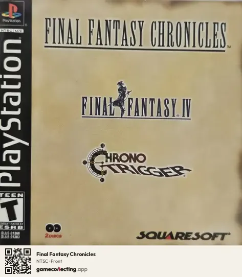 Final Fantasy Chronicles PlayStation, NTSC box front