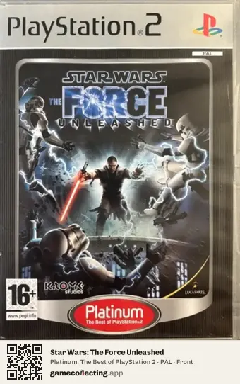 Star Wars: The Force Unleashed PlayStation 2, PAL box front