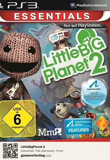 LittleBigPlanet 2 PlayStation 3, Germany box front