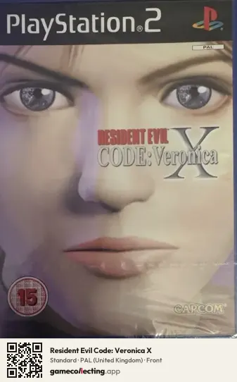 Resident Evil Code: Veronica X PlayStation 2, United Kingdom box front
