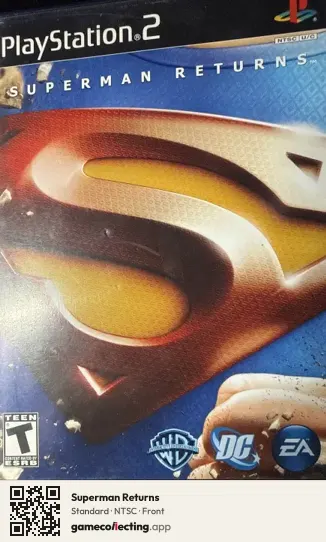 Superman Returns PlayStation 2, NTSC box front