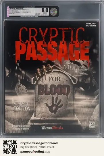 Cryptic Passage for Blood Computer, NTSC box front