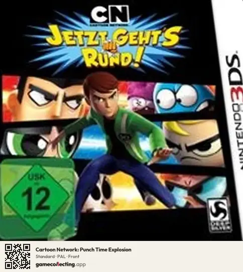 Cartoon Network: Punch Time Explosion Nintendo 3DS, PAL box front