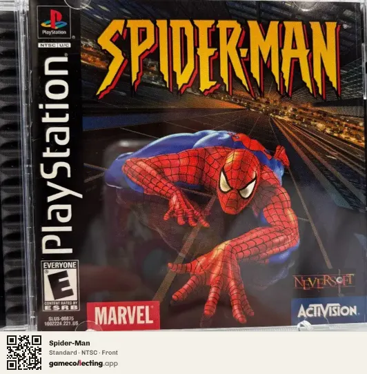 Spider-Man PlayStation, NTSC box front