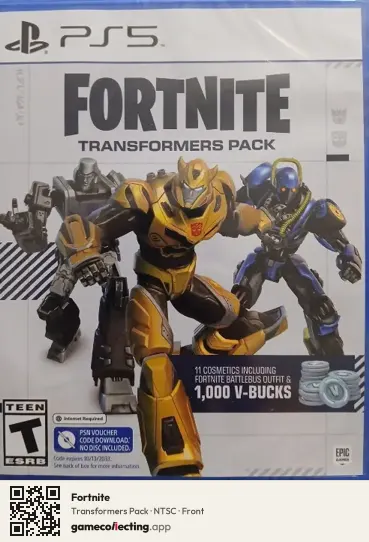 Fortnite PlayStation 5, NTSC box front