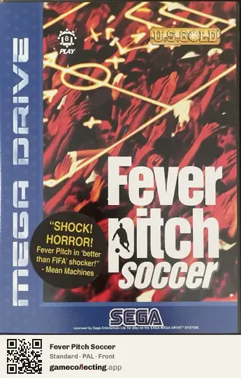 Fever Pitch Soccer Sega Mega Drive / Genesis, PAL box front