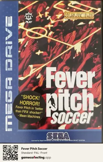 Fever Pitch Soccer Sega Mega Drive / Genesis, PAL box front