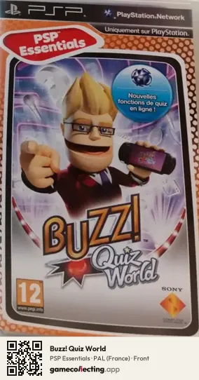Buzz! Quiz World PlayStation Portable, France box front