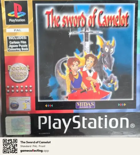 The Sword of Camelot PlayStation, PAL box front