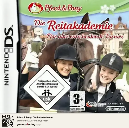 Pferd & Pony: Die Reitakademie Nintendo DS, Germany box front