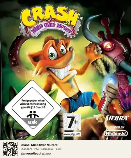 Crash: Mind Over Mutant Nintendo DS, Germany box front