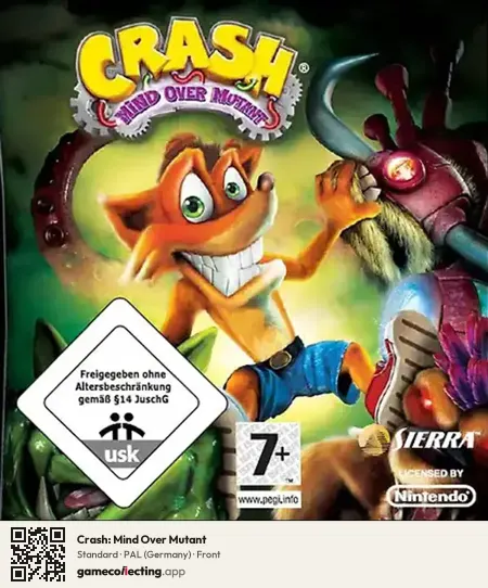 Crash: Mind Over Mutant Nintendo DS, Germany box front