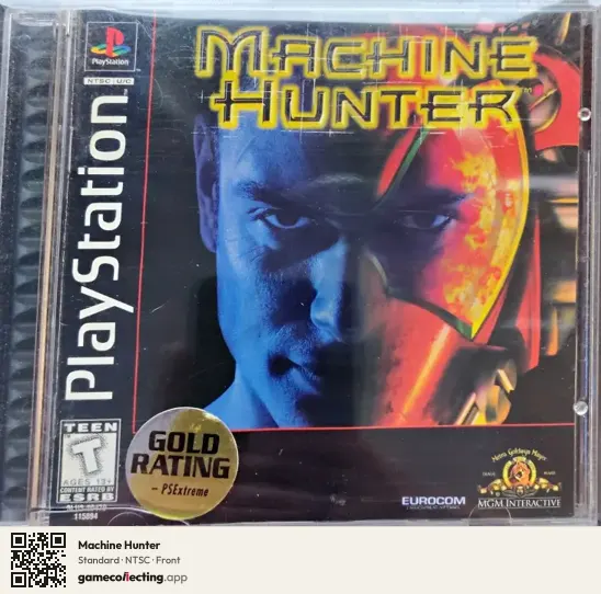 Machine Hunter PlayStation, NTSC box front