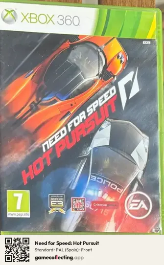 Need for Speed: Hot Pursuit Xbox 360, Spain box front