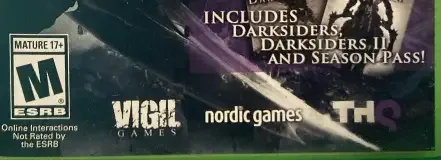 Darksiders Collection, the ESRB box on its front