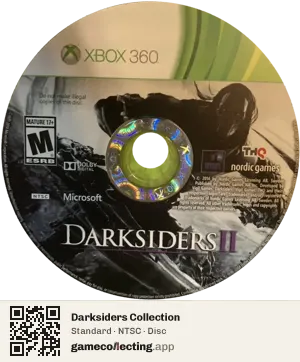 Darksiders Collection Xbox 360, NTSC disc