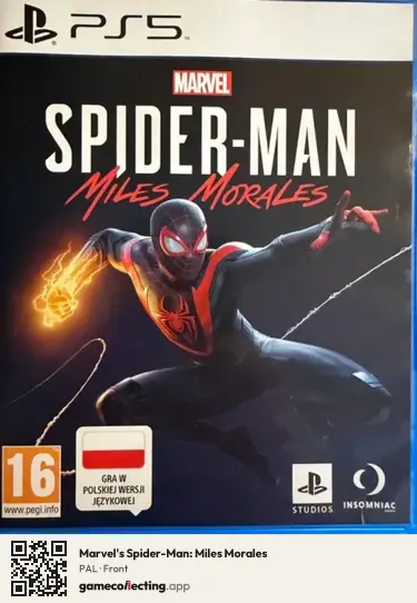 Marvel's Spider-Man: Miles Morales PlayStation 5, PAL box front