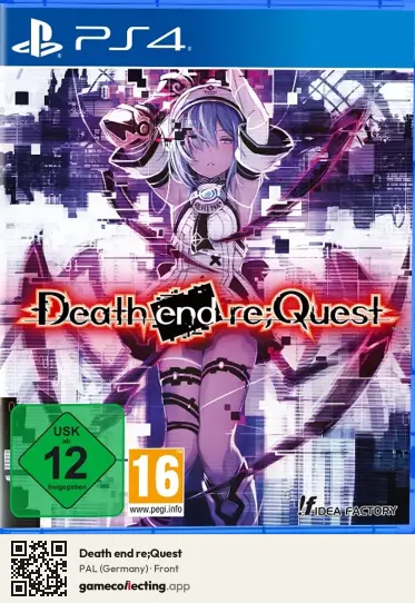 Death end re;Quest PlayStation 4, Germany box front