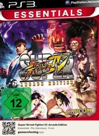 Super Street Fighter IV: Arcade Edition PlayStation 3, Germany box front