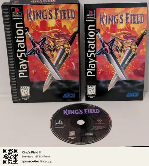 King's Field II PlayStation, NTSC box front