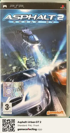 Asphalt: Urban GT 2 PlayStation Portable, PAL box front