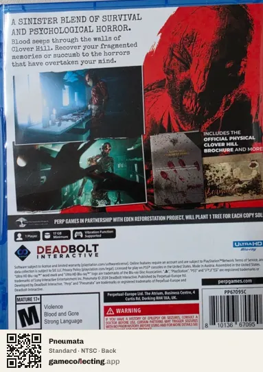 Pneumata PlayStation 5, NTSC box back