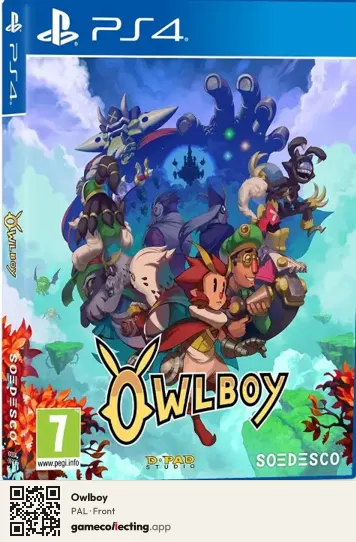Owlboy PlayStation 4, PAL box front