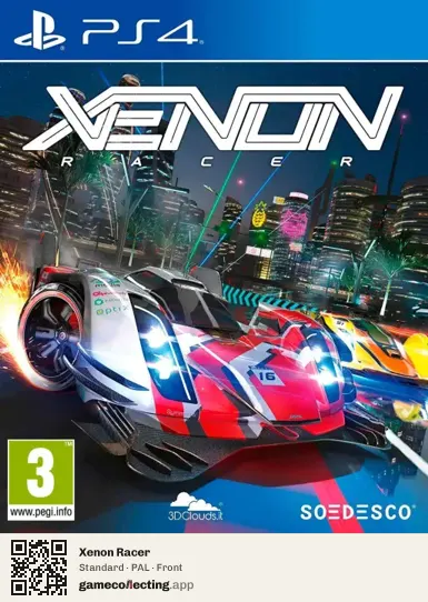 Xenon Racer PlayStation 4, PAL box front