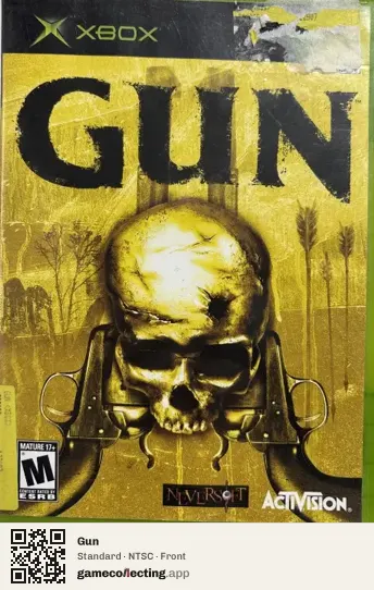 Gun Xbox, NTSC box front