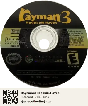 Rayman 3: Hoodlum Havoc Nintendo GameCube, NTSC disc