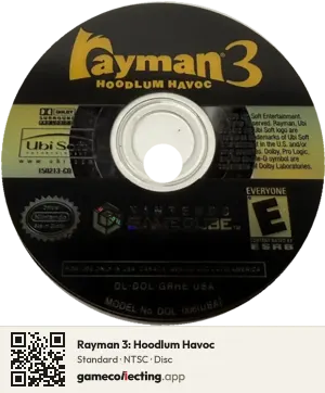 Rayman 3: Hoodlum Havoc Nintendo GameCube, NTSC disc