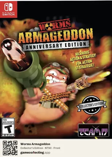 Worms Armageddon Nintendo Switch, NTSC box front
