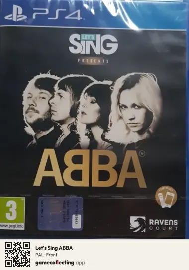Let's Sing ABBA PlayStation 4, PAL box front