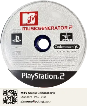 MTV Music Generator 2 PlayStation 2, PAL disc