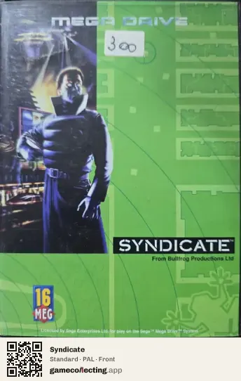 Syndicate Sega Mega Drive / Genesis, PAL box front