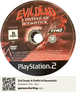 Evil Dead: A Fistful of Boomstick PlayStation 2, PAL disc