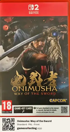 Onimusha: Way of the Sword Nintendo Switch 2, PAL box front