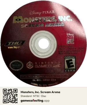 Monsters, Inc. Scream Arena Nintendo GameCube, NTSC disc