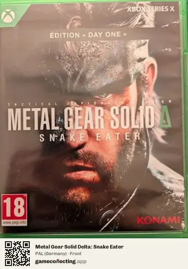 Metal Gear Solid Delta: Snake Eater Xbox Series X, Germany box front