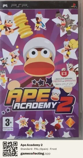 Ape Academy 2 PlayStation Portable, Spain box front