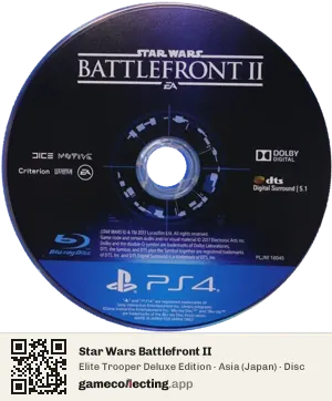Star Wars Battlefront II PlayStation 4, Asia disc