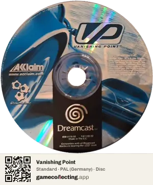 Vanishing Point Sega Dreamcast, PAL disc