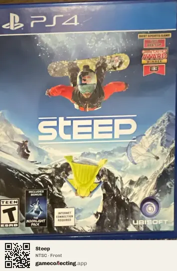 Steep PlayStation 4, NTSC box front