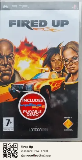 Fired Up PlayStation Portable, PAL box front